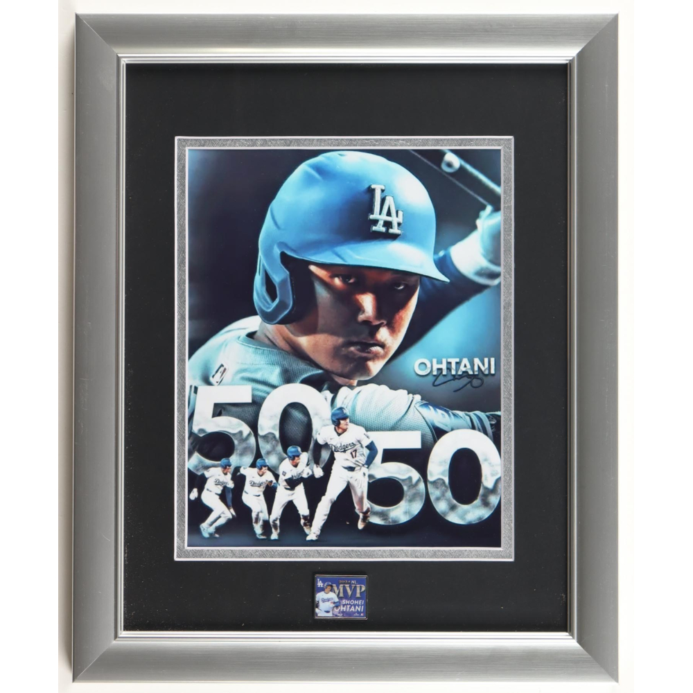 Shohei Ohtani Dodgers Custom Framed Photo Display With 2024 NL MVP Pin ...