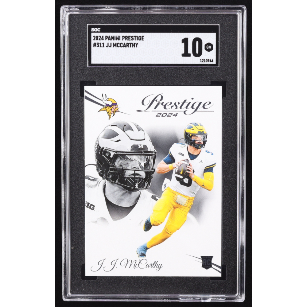 JJ McCarthy 2024 Prestige #311 RC (SGC 10) at PristineAuction.com