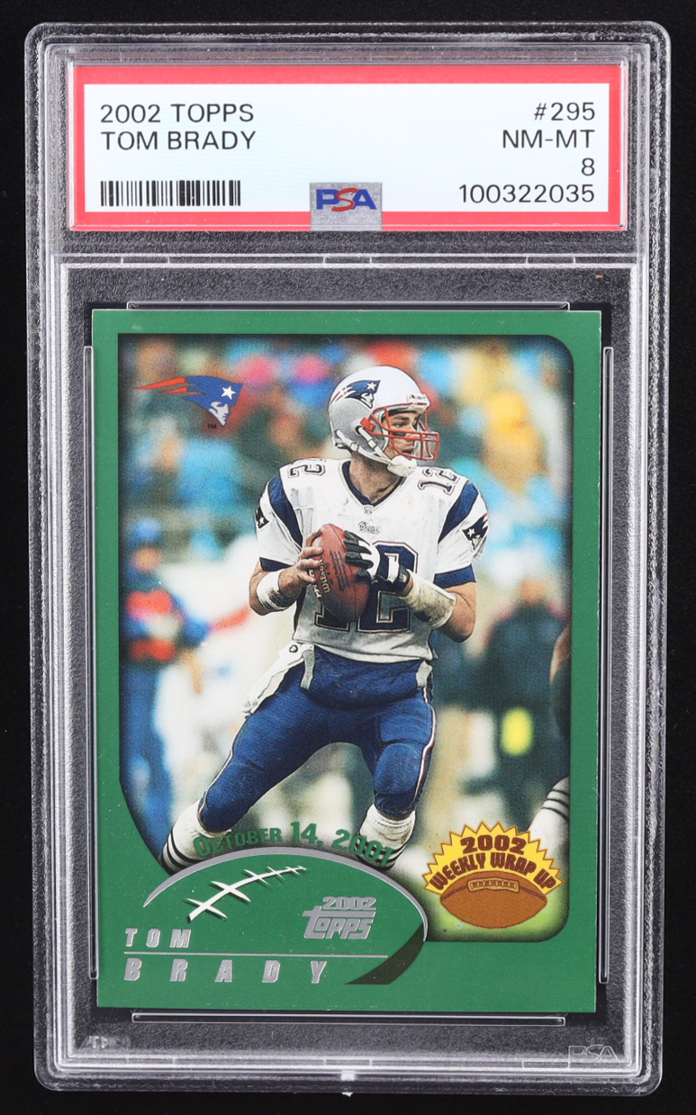 Tom Brady 2002 Topps #295 WW (PSA 8) at PristineAuction.com Tom Brady 2002 Topps #295 WW (PSA 8) at PristineAuction.com