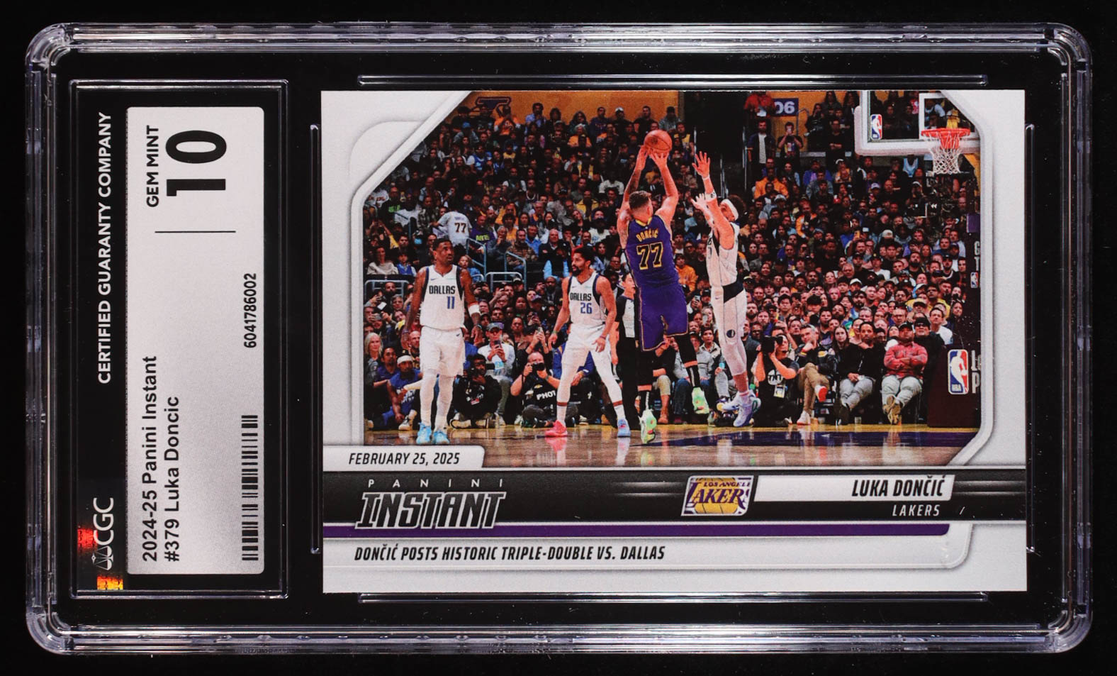 Luka Doncic 2024-25 Panini Instant #379 (CGC 10) at PristineAuction.com Luka Doncic 2024-25 Panini Instant #379 (CGC 10) at PristineAuction.com