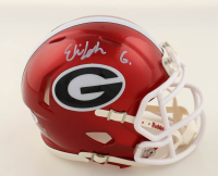 Elijah Griffin Signed Georgia Bulldogs Flash Alternate Speed Mini Helmet (JSA) at PristineAuction.com