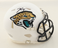 Tank Bigsby Signed Jaguars White Alternate Speed Mini Helmet (JSA) at PristineAuction.com