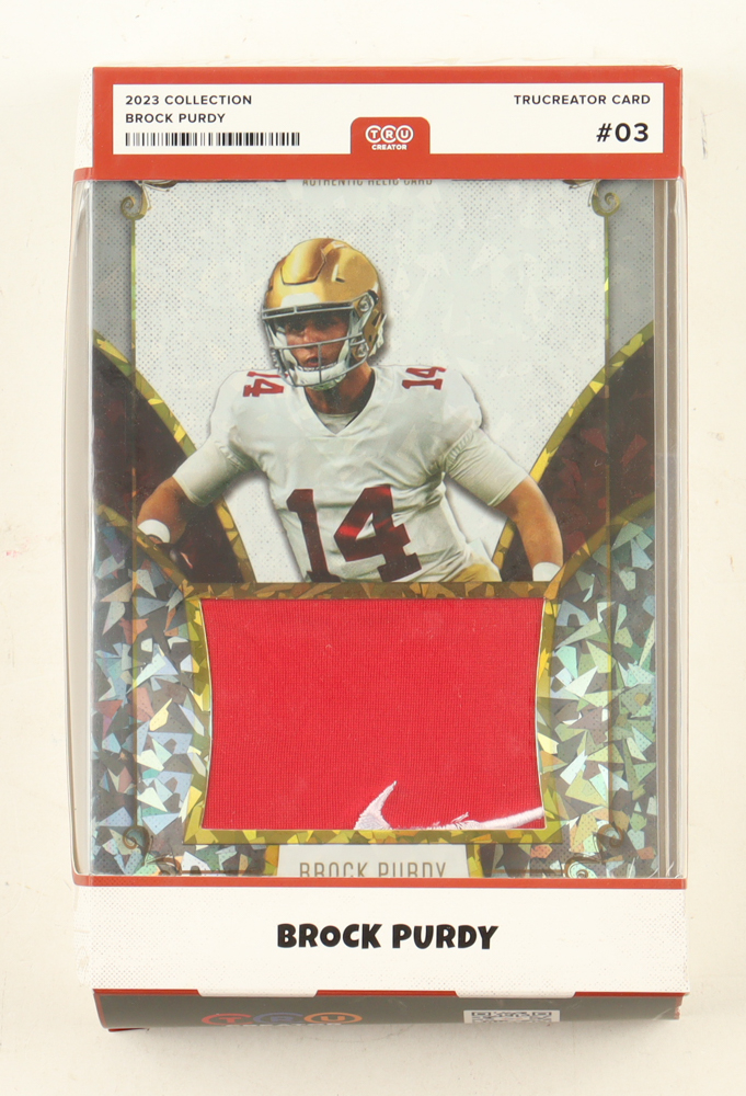 Brock Purdy 2023 TruCreator Jumbo Jersey Relic #3 RC at PristineAuction.com Brock Purdy 2023 TruCreator Jumbo Jersey Relic #3 RC at PristineAuction.com