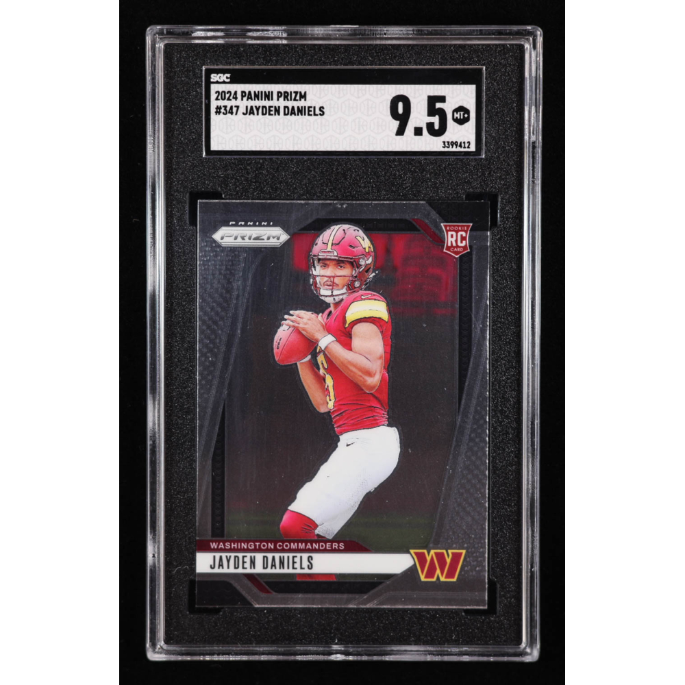 Jayden Daniels 2024 Panini Prizm #347 RC (SGC 9.5) at PristineAuction.com