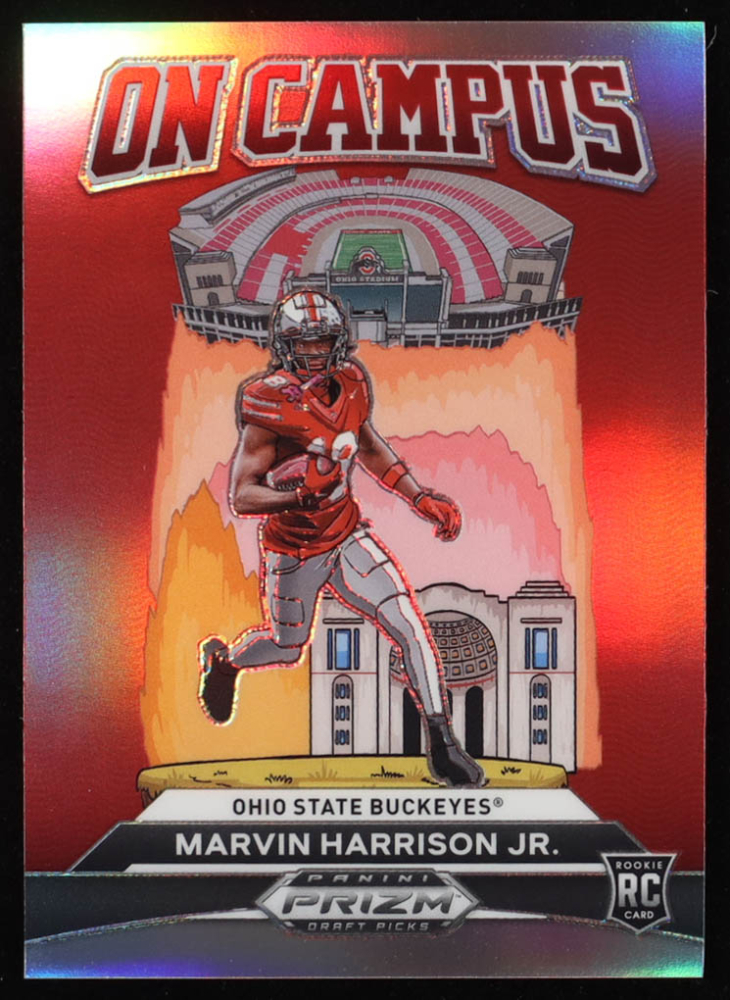 Marvin Harrison Jr. 2024 Panini Prizm Draft Picks On Campus #16 RC