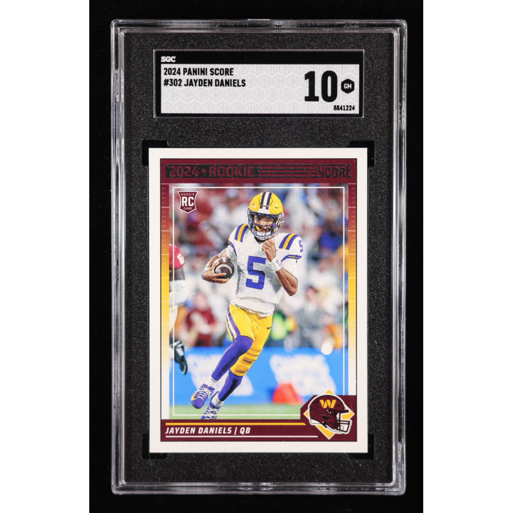 Jayden Daniels 2024 Score #302 RC (SGC 10) at PristineAuction.com