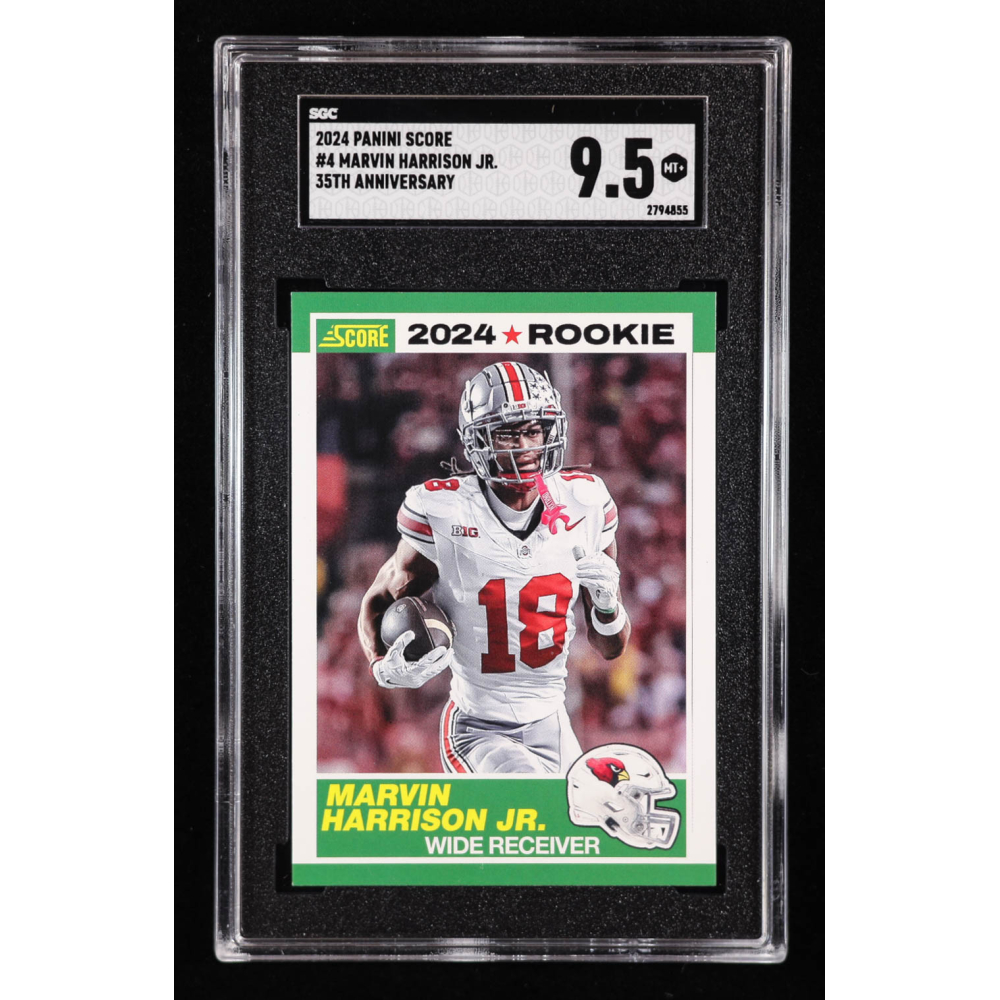 Marvin Harrison Jr. 2024 Score 35th Anniversary Rookie #4 RC (SGC 9.5) at PristineAuction.com