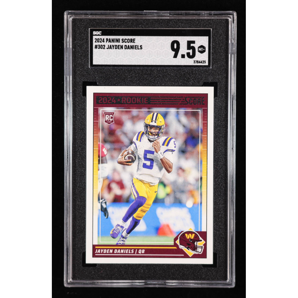 Jayden Daniels 2024 Score #302 RC (SGC 9.5) at PristineAuction.com