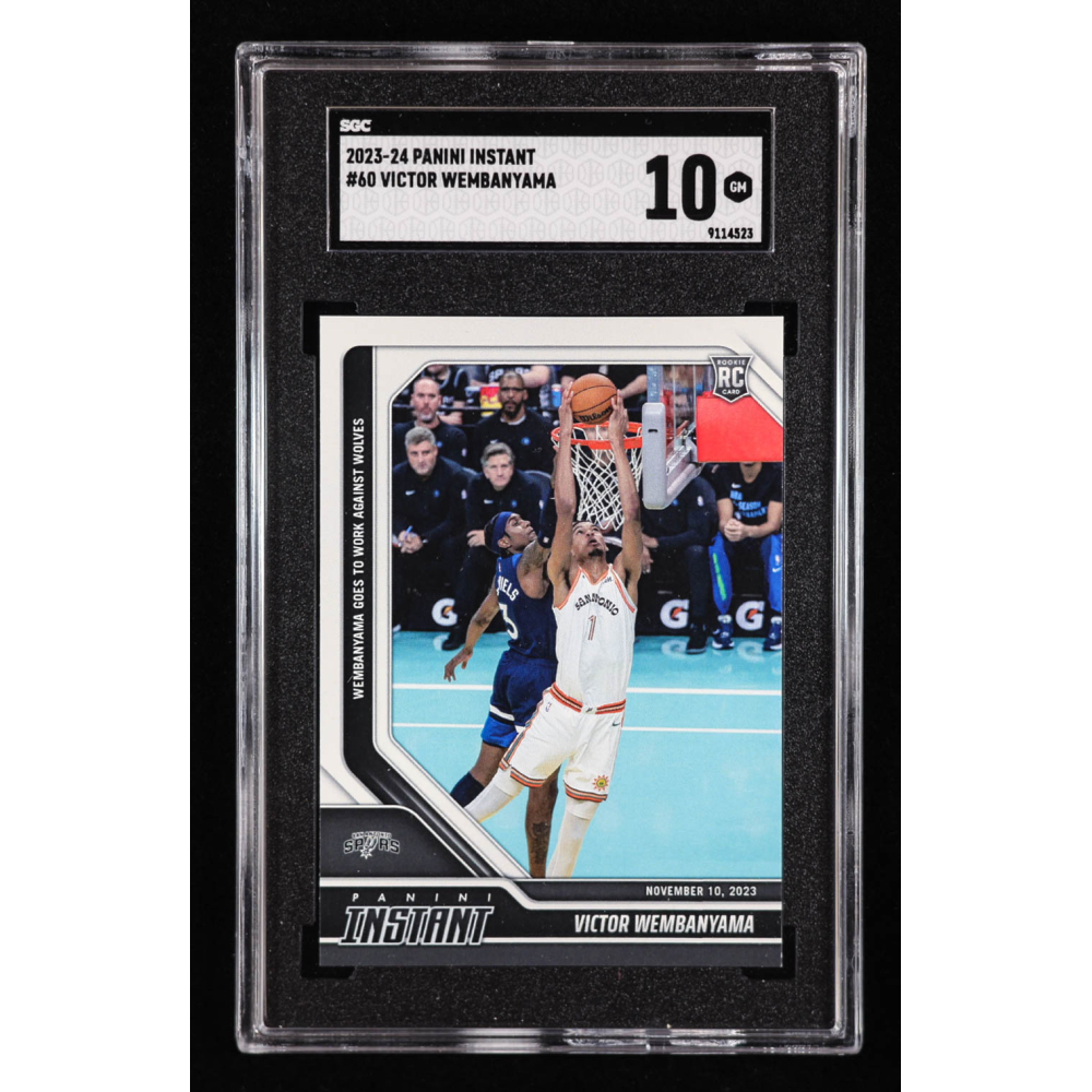 Victor Wembanyama 2023-24 Panini Instant #60 RC (SGC 10) at PristineAuction.com