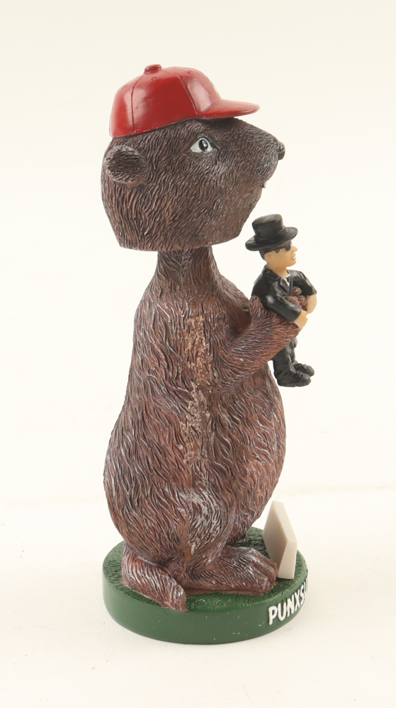 Punxsutawney Phil Ceramic 7" Bobblehead Statue at PristineAuction.com Punxsutawney Phil Ceramic 7" Bobblehead Statue at PristineAuction.com