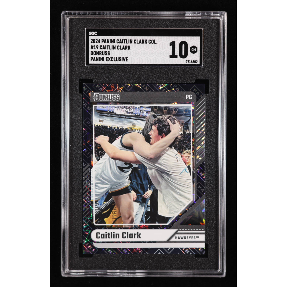 Caitlin Clark 2024 Panini Caitlin Clark Collection Donruss Panini iCollect Exclusive #19 RC (SGC 10) at PristineAuction.com