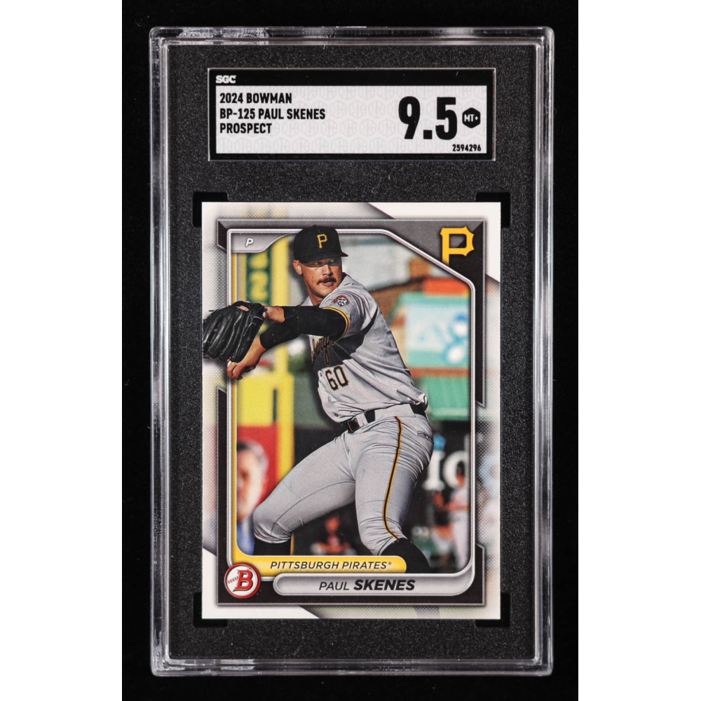 Paul Skenes 2024 Bowman Prospects #BP125 RC (SGC 9.5) at PristineAuction.com
