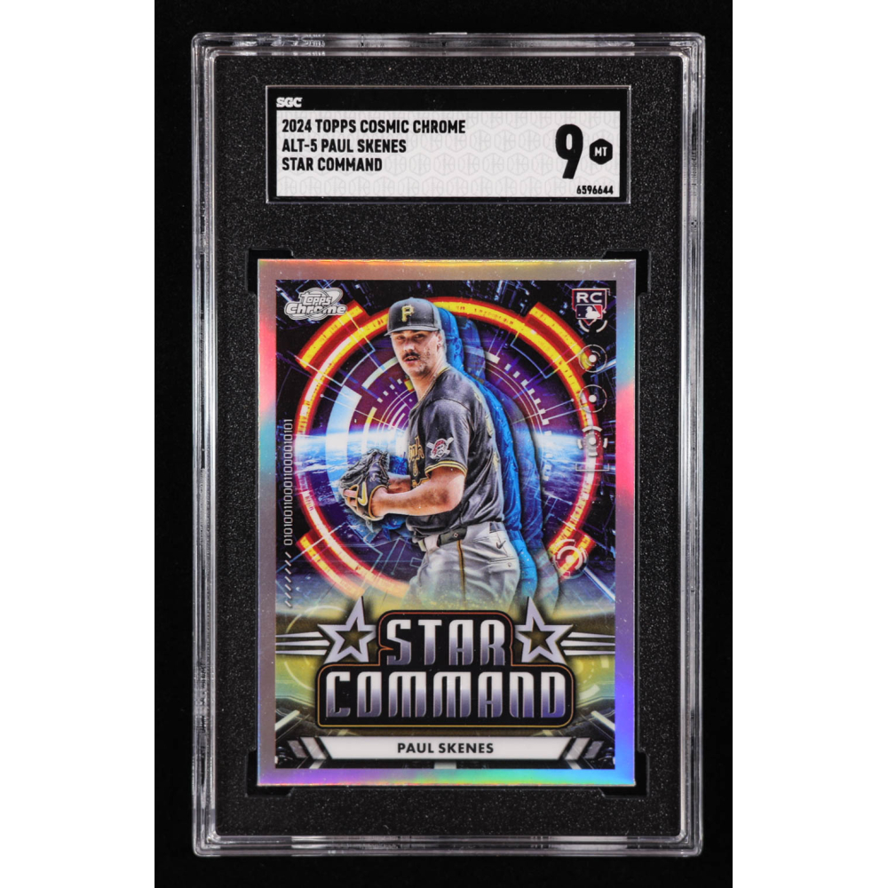 Paul Skenes 2024 Topps Cosmic Chrome Star Command #ALT5 RC (SGC 9) at PristineAuction.com