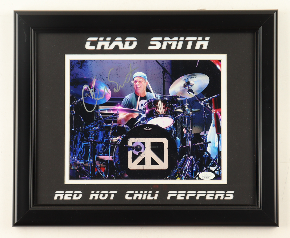Chad Smith Signed "Red Hot Chili Peppers" Custom Framed Photo Display (JSA) at PristineAuction.com Chad Smith Signed "Red Hot Chili Peppers" Custom Framed Photo Display (JSA) at PristineAuction.com