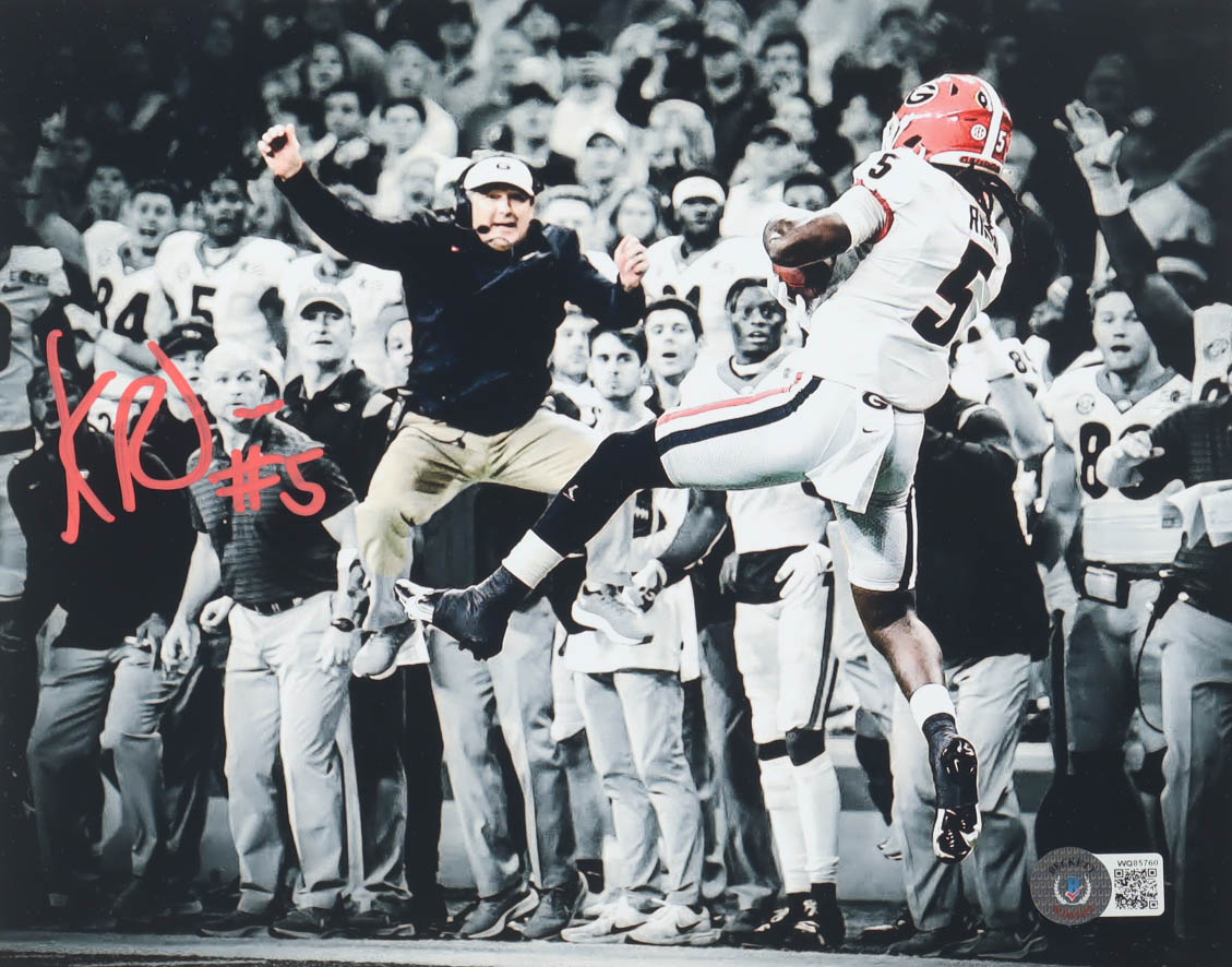 Kelee Ringo Signed Georgia Bulldogs 8x10 Photo (Beckett) | Pristine Auction