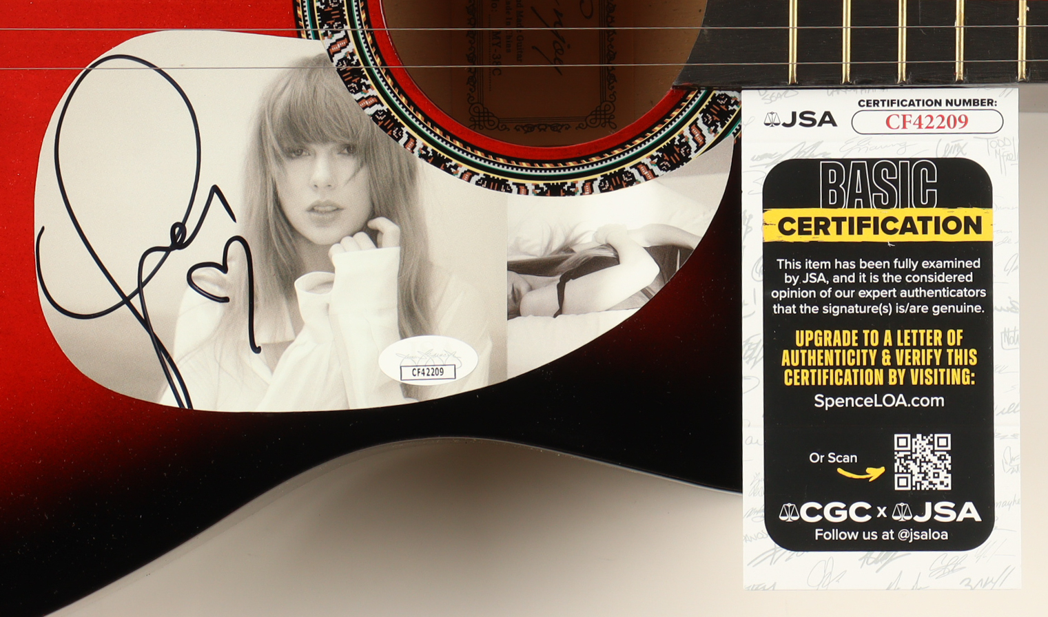 Taylor Swift Guitar with Signed Custom Insert Pickguard (JSA) at PristineAuction.com Taylor Swift Guitar with Signed Custom Insert Pickguard (JSA) at PristineAuction.com