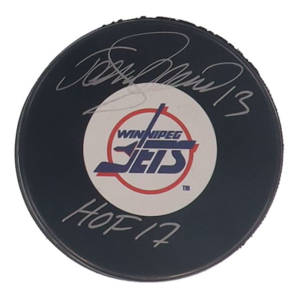 Teemu Selanne Signed Jets Logo Hockey Puck Inscribed "HOF 17" (COJO) at PristineAuction.com Teemu Selanne Signed Jets Logo Hockey Puck Inscribed "HOF 17" (COJO) at PristineAuction.com