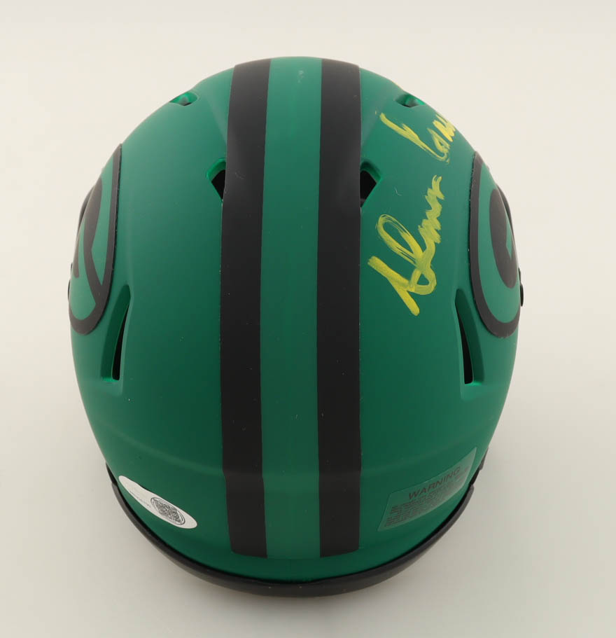 Ahman Green Signed Packers Rave Alternate Speed Mini Helmet Inscribed "Bears Still Suck!" (JSA) at PristineAuction.com Ahman Green Signed Packers Rave Alternate Speed Mini Helmet Inscribed "Bears Still Suck!" (JSA) at PristineAuction.com
