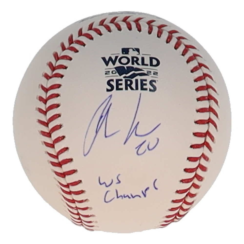 Chas McCormick Signed 2022 World Series Baseball Inscribed "WS Champs" (JSA) at PristineAuction.com
