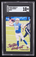 Justin Herbert 2020 Panini Chronicles Luminance Pink #203 RC (SGC 10) at PristineAuction.com