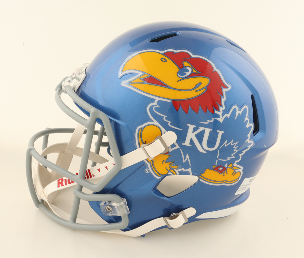 Chris Harris Jr. & Aqib Talib Signed Kansas Jayhawks Full-Size Helmet Inscribed "Rock Chalk Jayhawk!" (Beckett) at PristineAuction.com Chris Harris Jr. & Aqib Talib Signed Kansas Jayhawks Full-Size Helmet Inscribed "Rock Chalk Jayhawk!" (Beckett) at PristineAuction.com