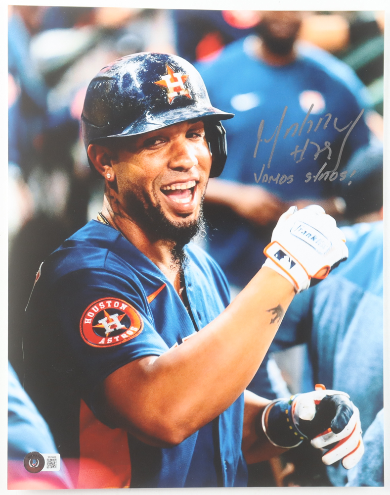 Jose Abreu Signed Astros 11x14 Photo Inscribed "Vamos Stros!" (Beckett) at PristineAuction.com Jose Abreu Signed Astros 11x14 Photo Inscribed "Vamos Stros!" (Beckett) at PristineAuction.com
