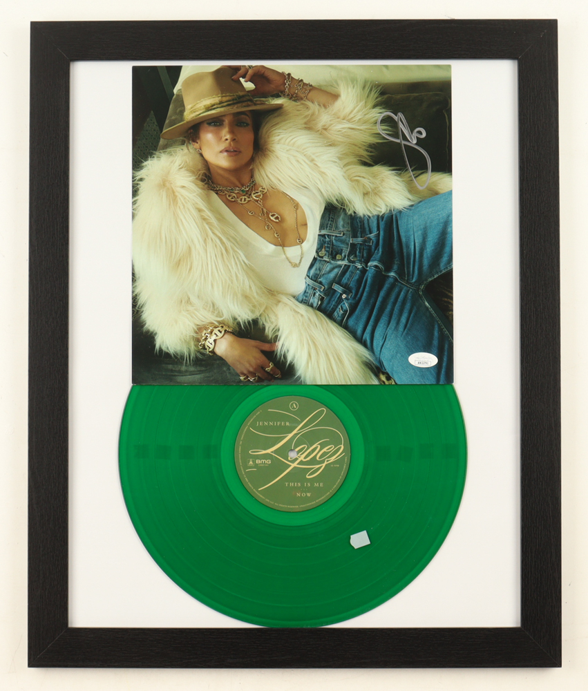 Jennifer Lopez Signed Custom Framed "This Is Me... Now" Vinyl Record Album Insert Display (JSA) at PristineAuction.com Jennifer Lopez Signed Custom Framed "This Is Me... Now" Vinyl Record Album Insert Display (JSA) at PristineAuction.com