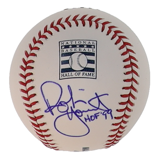 Robin Yount Signed OML Hall of Fame Logo Baseball Inscribed "HOF '99" (Beckett) at PristineAuction.com Robin Yount Signed OML Hall of Fame Logo Baseball Inscribed "HOF '99" (Beckett) at PristineAuction.com