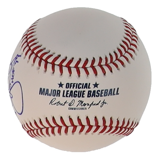 Robin Yount Signed OML Hall of Fame Logo Baseball Inscribed "HOF '99" (Beckett) at PristineAuction.com Robin Yount Signed OML Hall of Fame Logo Baseball Inscribed "HOF '99" (Beckett) at PristineAuction.com