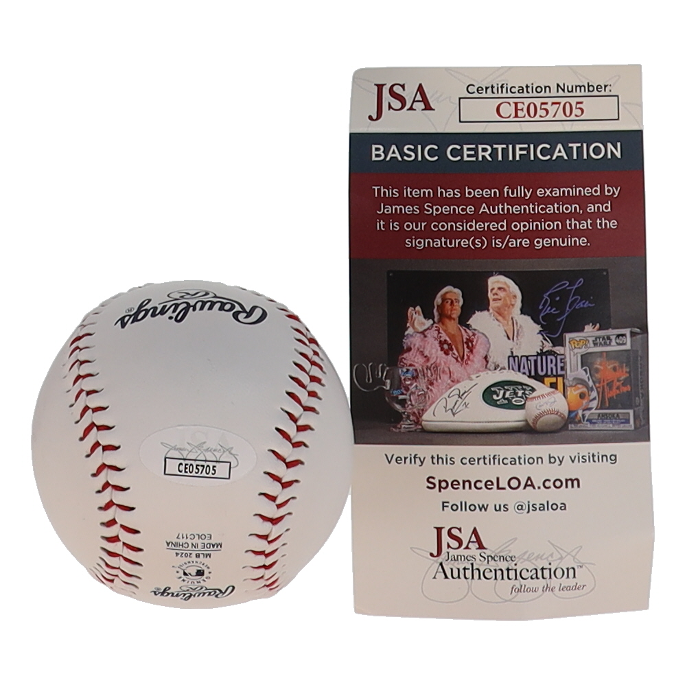 Jake Meyers Signed OML Astros Logo Baseball (JSA) at PristineAuction.com Jake Meyers Signed OML Astros Logo Baseball (JSA) at PristineAuction.com