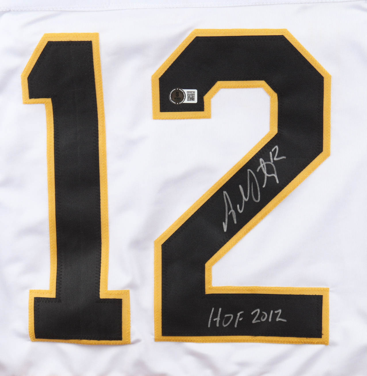 Adam Oates Signed Jersey Inscribed "HOF 2012" (Beckett) at PristineAuction.com Adam Oates Signed Jersey Inscribed "HOF 2012" (Beckett) at PristineAuction.com