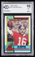 Joe Montana 1990 Topps #13 (BCCG 10) at PristineAuction.com