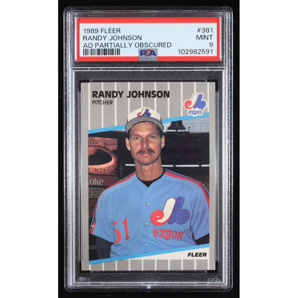 Randy Johnson 1989 Fleer #381 RC (PSA 9) at PristineAuction.com
