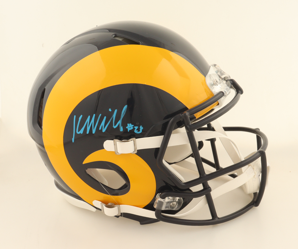 Kyren Williams Signed Rams Full-Size Authentic On-Field Speed Helmet (Beckett) at PristineAuction.com Kyren Williams Signed Rams Full-Size Authentic On-Field Speed Helmet (Beckett) at PristineAuction.com