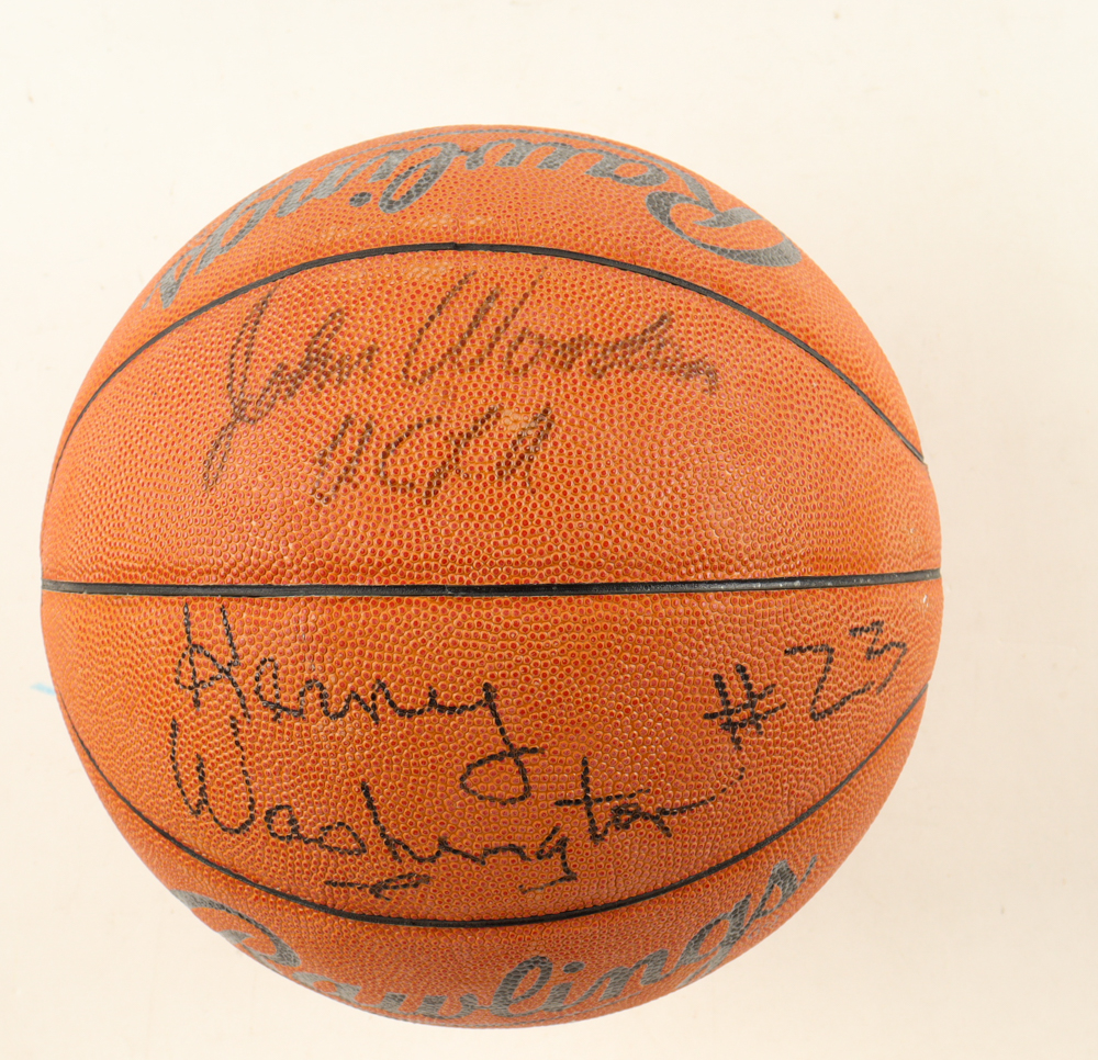 1963-64 UCLA Bruins Basketball Team-Signed By (7) Including John Wooden, Walt Hazzard, Gail Goodrich, Kenny Washington, Jack Hirsch, Keith Erickson & Fred Slaughter (Beckett) at PristineAuction.com 1963-64 UCLA Bruins Basketball Team-Signed By (7) Including John Wooden, Walt Hazzard, Gail Goodrich, Kenny Washington, Jack Hirsch, Keith Erickson & Fred Slaughter (Beckett) at PristineAuction.com