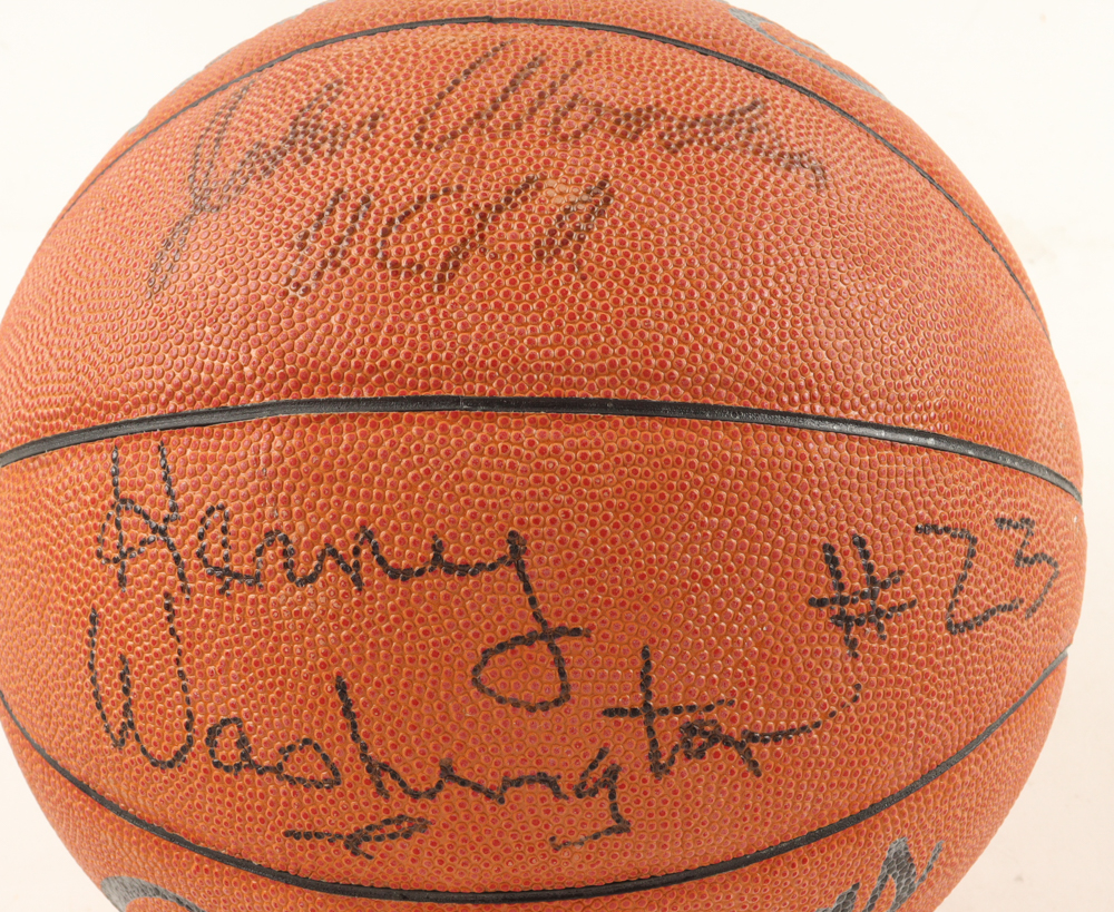 1963-64 UCLA Bruins Basketball Team-Signed By (7) Including John Wooden, Walt Hazzard, Gail Goodrich, Kenny Washington, Jack Hirsch, Keith Erickson & Fred Slaughter (Beckett) at PristineAuction.com 1963-64 UCLA Bruins Basketball Team-Signed By (7) Including John Wooden, Walt Hazzard, Gail Goodrich, Kenny Washington, Jack Hirsch, Keith Erickson & Fred Slaughter (Beckett) at PristineAuction.com