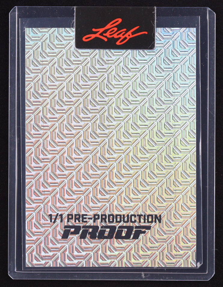 Drake Maye 2024 Leaf Vivid Black Rainbow Mojo Pre-Production Proof RC #1/1 at PristineAuction.com Drake Maye 2024 Leaf Vivid Black Rainbow Mojo Pre-Production Proof RC #1/1 at PristineAuction.com