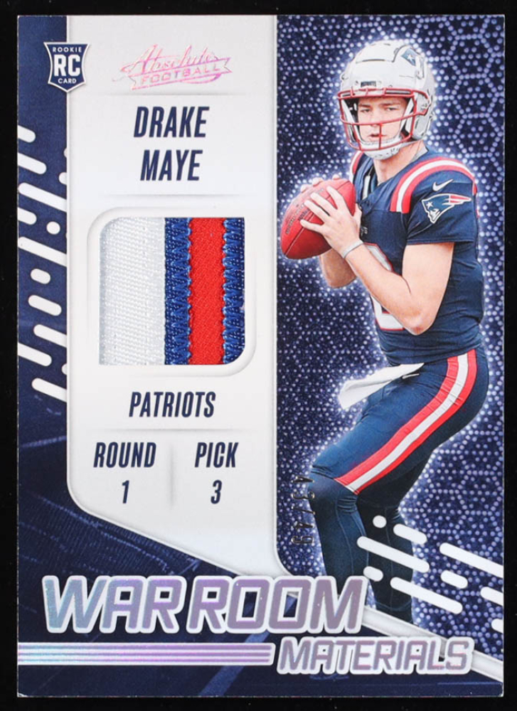 2024 Panini Absolute Football Holo Siver Drake Maye #WRM-DME