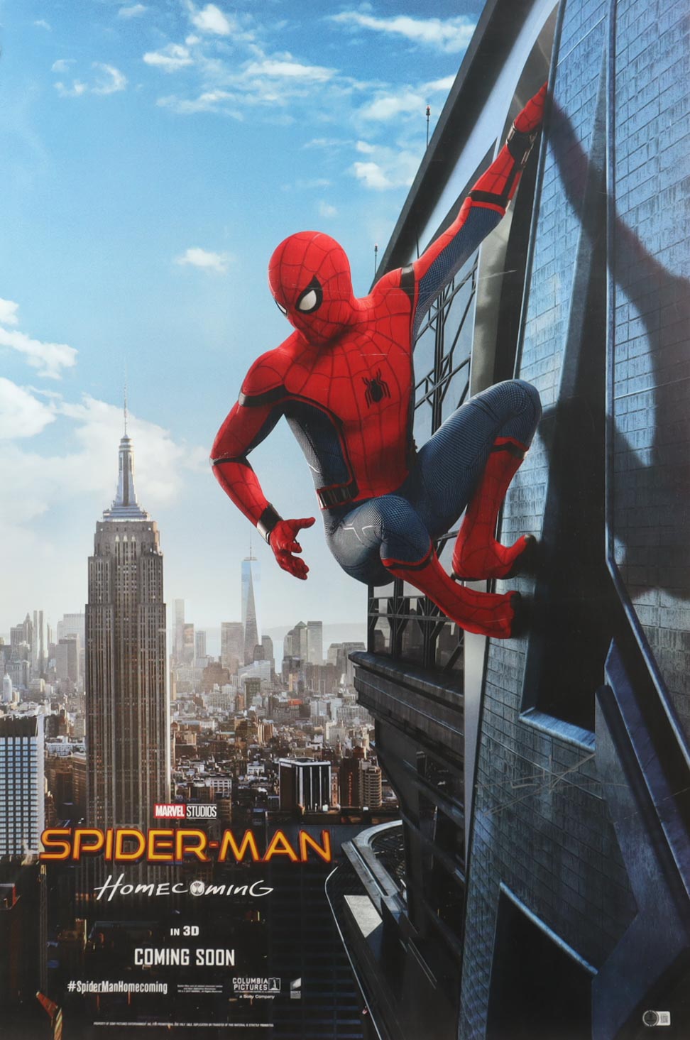 Tom Holland Signed "Spider-Man: Homecoming" 27x40 Movie Poster (Beckett) at PristineAuction.com Tom Holland Signed "Spider-Man: Homecoming" 27x40 Movie Poster (Beckett) at PristineAuction.com