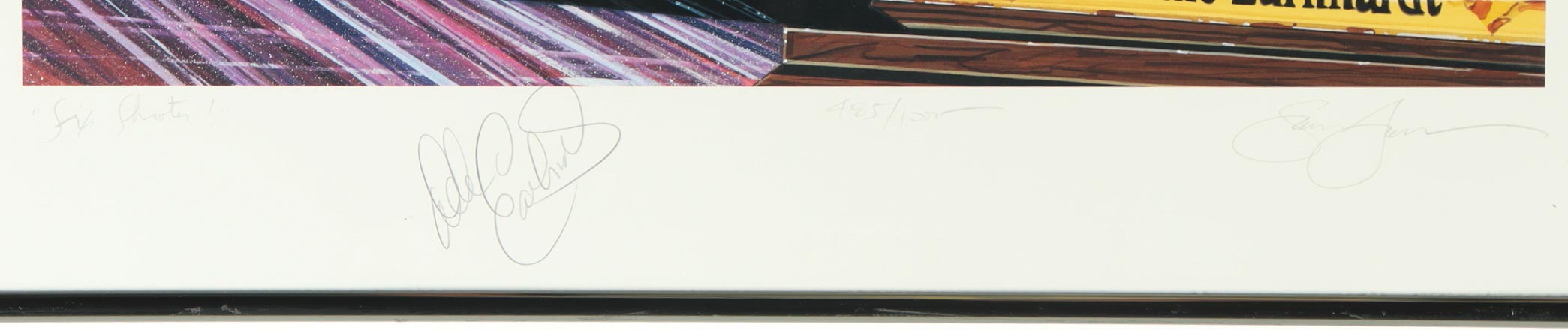 Dale Earnhardt Sr. Signed LE "Six Shooter" Custom Framed Lithograph (Beckett) at PristineAuction.com Dale Earnhardt Sr. Signed LE "Six Shooter" Custom Framed Lithograph (Beckett) at PristineAuction.com