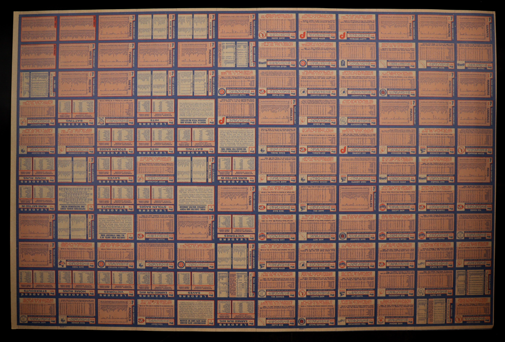 1984 Topps Baseball Uncut Trading Card Sheet Of 132 Cards Pristine 1984-topps-baseball-uncut-trading-card-sheet-of-132-cards-pristine