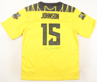 Tez Johnson Signed Ducks Nike Authentic Jersey (JSA) at PristineAuction.com