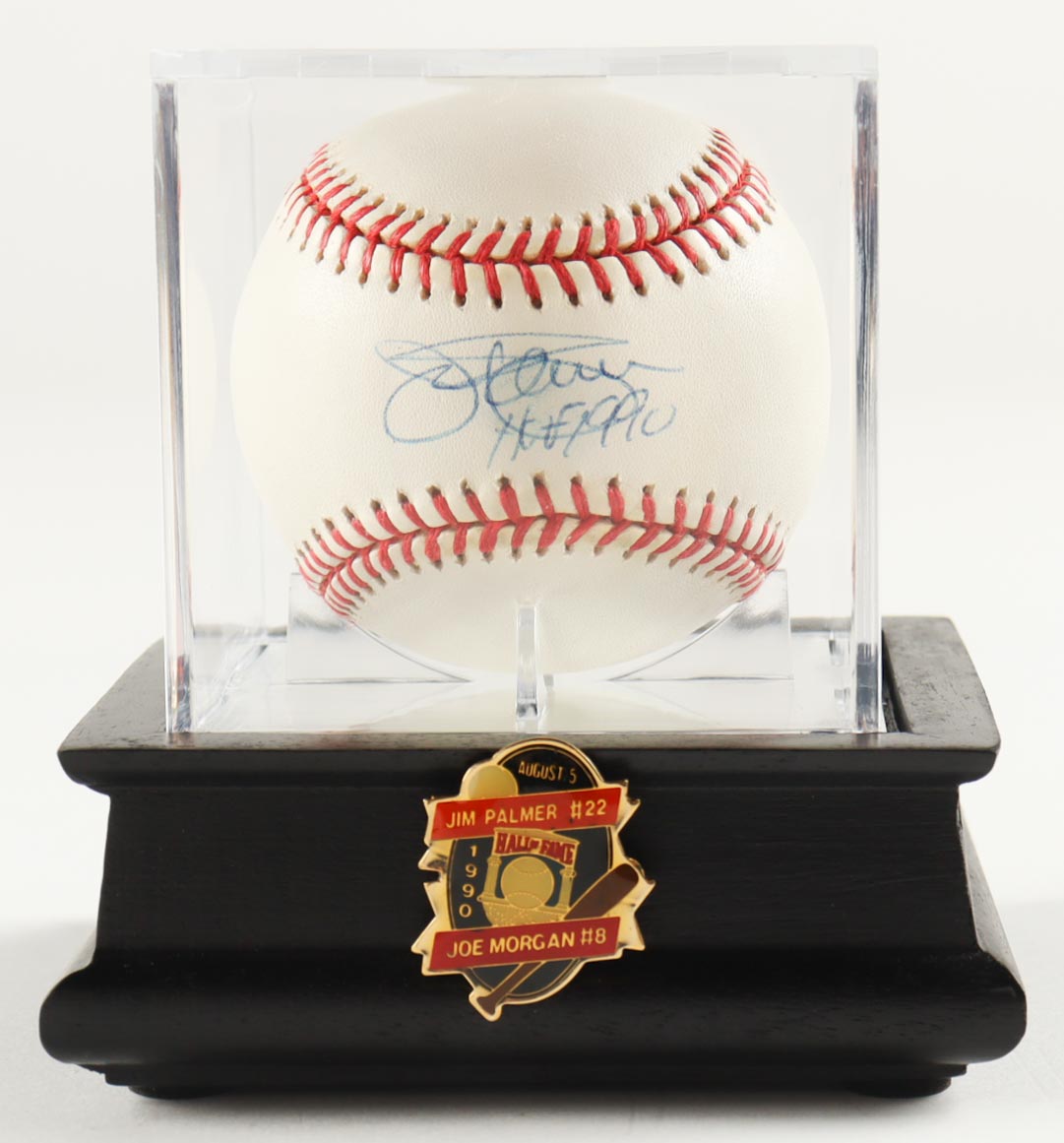 Jim Palmer Signed ONL Baseball with Display Case Inscribed "HOF 90" (JSA) at PristineAuction.com Jim Palmer Signed ONL Baseball with Display Case Inscribed "HOF 90" (JSA) at PristineAuction.com