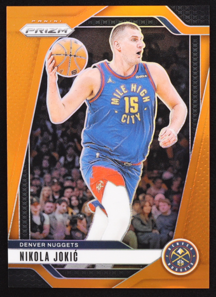 Nikola Jokic 2024 Panini Prizm Orange Prizm #129 #17/49