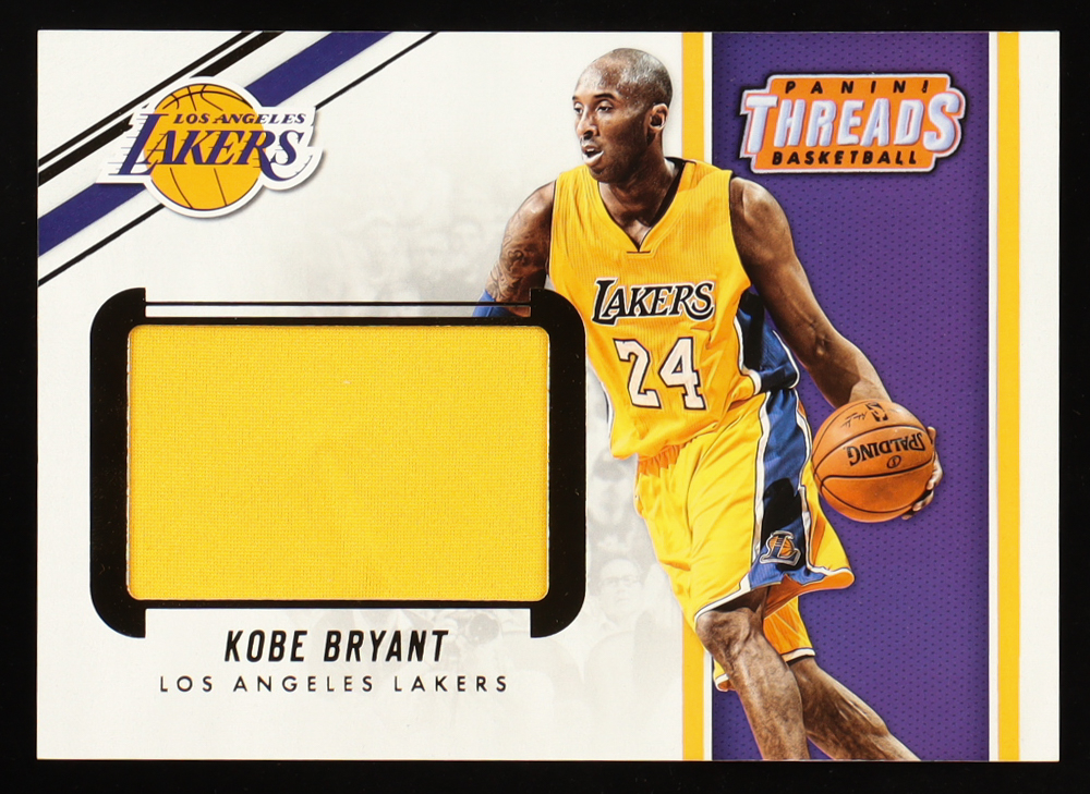 Kobe Bryant 2017-18 Panini Threads Box Topper Memorabilia Jumbo #24