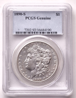 1890-S Morgan Silver Dollar (PCGS Genuine) at PristineAuction.com