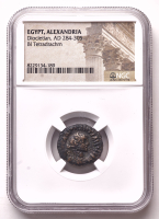 Diocletian (A.D. 284-305) Ancient Egypt, Alexandia BI Tetradrachm Coin (NGC) at PristineAuction.com