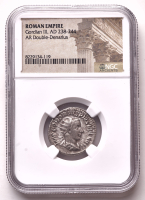 Gordian III (A.D. 238-244) Ancient Roman Empire AR Double Denarius Silver Coin (NGC) at PristineAuction.com