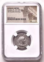 Gordian III (A.D. 238-244) Ancient Roman Empire AR Double Denarius Silver Coin (NGC) at PristineAuction.com