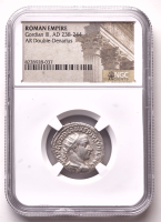Gordian III (A.D. 238-244) Ancient Roman Empire AR Double Denarius Silver Coin (NGC) at PristineAuction.com
